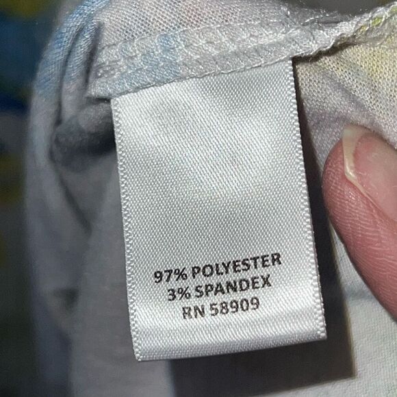 Allison Daley Pullover Top Women 3Xlarge Embellished Rhinestone Floral Short SLV - Picture 6 of 10